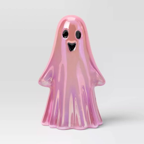 TARGET HYDE & EEK GLASS GHOST FIGURINE PINK 1CT - Picture 1 of 3